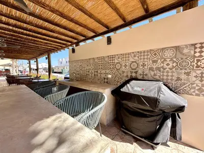 Zona de estar de Nice apartment near the beach Oceanna 224A