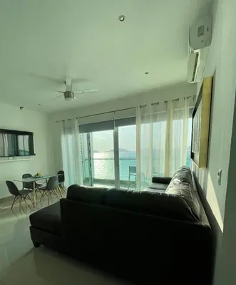 Zona de estar de Torre Eme -Stunning bay view & balcony!