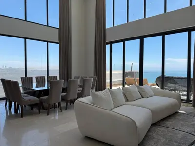 Zona de estar de Elegant Penthouse on the pier The O grand living