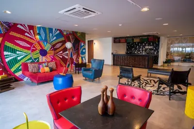 Zona de estar de New and luxurious apartment in Mazatlan best zone