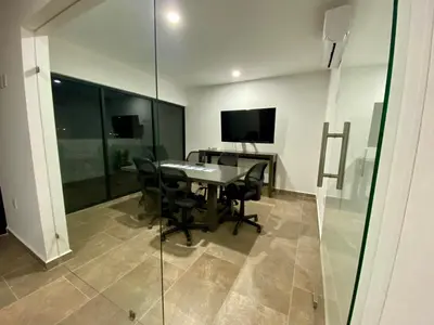 Una televisión o centro de entretenimiento en Marina Cerritos Azul 103