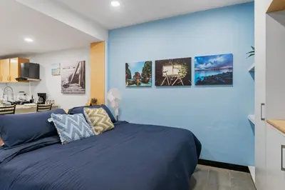 Cama o camas de una habitación en Loft with a king size bed in the historic center