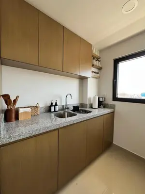 Una cocina o zona de cocina en Departamento frente al malecón de Mazatlán