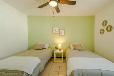 Cama o camas de una habitación en Casa Aby céntrica y familiar