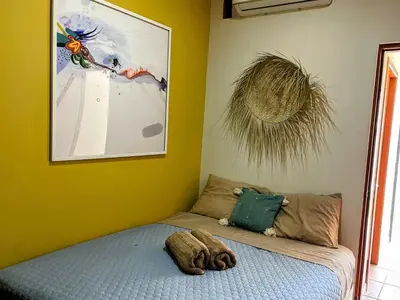 Cama o camas de una habitación en Padrisima Casa con Alberca Privada para Hasta 18 Personas