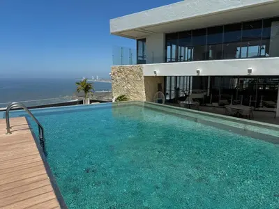 Piscina en o cerca de Departamento moderno a pie de playa