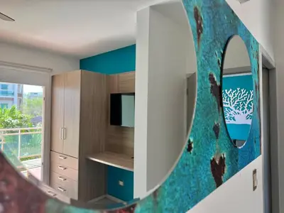 Una cocina o zona de cocina en Apartment in Marina Mazatlan with Pool
