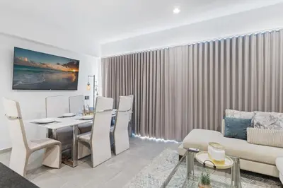 Zona de estar de Ocean View - 2 King Size with Homeoffice Space