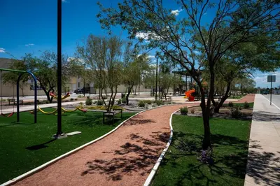 Jardín al aire libre en Departamento Palo Verde