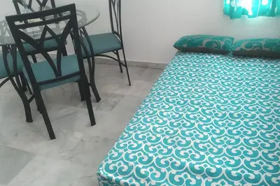 Cama o camas de una habitación en Depa 22 Loft Acceso Directo en Torre Belén