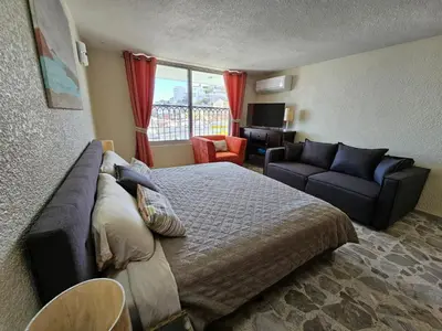 Cama o camas de una habitación en Pool Park Ocean - Centro Home
