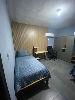 Cama o camas de una habitación en Departamento Mateos 503
