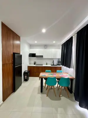 Una cocina o zona de cocina en Depa en Cerritos OCEANNA 423 AB - Frente Acceso a Playa
