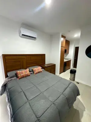 Cama o camas de una habitación en Depa en Cerritos OCEANNA 423 AB - Frente Acceso a Playa