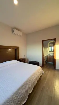 Cama o camas de una habitación en Departamento Punta del Sol