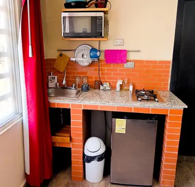Una cocina o zona de cocina en Fresh room, Paseo Durango