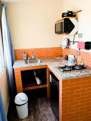 Una cocina o zona de cocina en Loft familiar, Paseo Durango