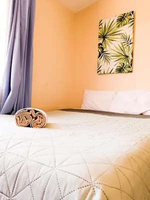 Cama o camas de una habitación en Loft familiar, Paseo Durango