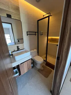 Un baño de Departamento con alberca en Mazatlán