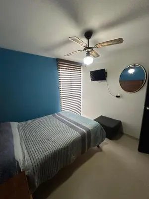 Cama o camas de una habitación en Departamento a 3 calles del malecon