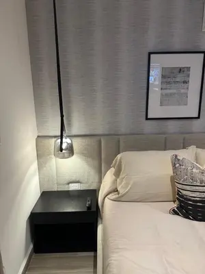 Cama o camas de una habitación en Cómoda y moderna habitación