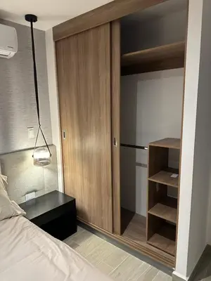 Cama o camas de una habitación en Cómoda y moderna habitación