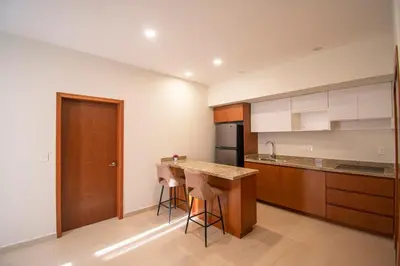 Una cocina o zona de cocina en Makeva Condos, Near Malecon