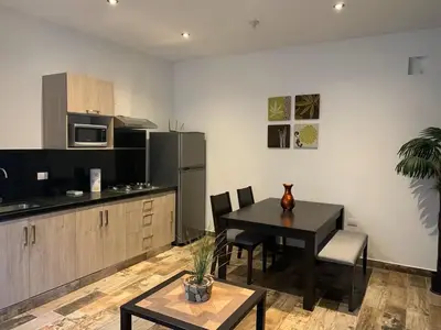 Una cocina o zona de cocina en Casa Banak Apartments