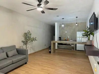 Plano de Loft One Street from the Beach