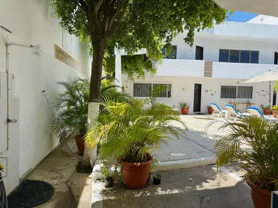 Jardín al aire libre en Loft a 6 minutos de la Playa