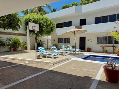 Piscina en o cerca de Loft a 6 minutos de la Playa