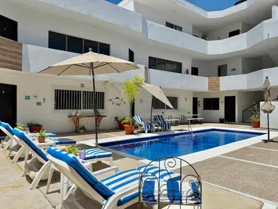 Piscina en o cerca de Alojamiento cerca de la playa y zona turística