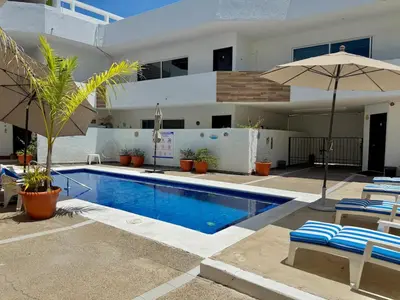 Piscina en o cerca de Alojamiento cerca de la playa y zona turística