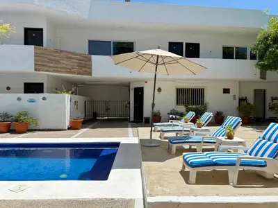 Piscina en o cerca de Loft en Planta Baja Cerca de la Playa