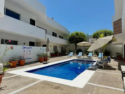 Piscina en o cerca de Loft en Planta Baja Cerca de la Playa