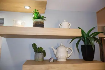 Utensilios para hacer té y café en Casa Serena