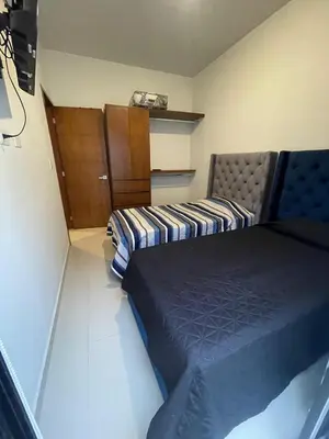 Cama o camas de una habitación en Atlántico departamento