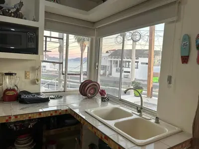 Una cocina o zona de cocina en Departamento 3 tecalai San Carlos, Sonora