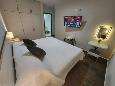 Cama o camas de una habitación en Downtown Durango, Ground Floor, Spacious and Comfortable Apartment