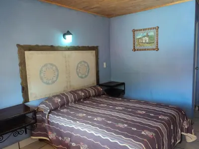 Cama o camas de una habitación en Paraiso del bosque