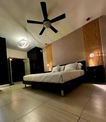 Cama o camas de una habitación en Habitacion Olmo