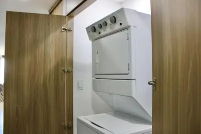 Una cocina o zona de cocina en Hermoso departamento con vista al mar