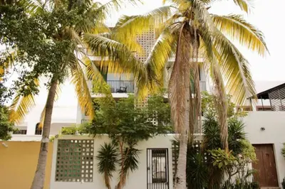 Jardín al aire libre en Hotel boutique cerca de Zona Dorada by Gpsrentas