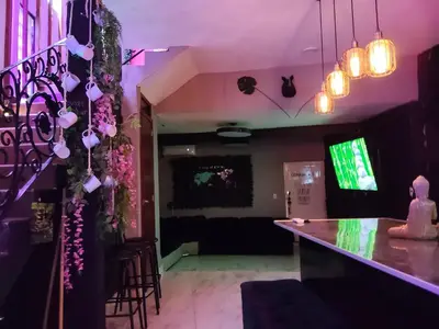 Una televisión o centro de entretenimiento en Casagusgusmazatlan