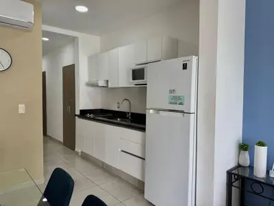 Una cocina o zona de cocina en Depa en la Marina Mazatlan Familiar Cerca de la Playa