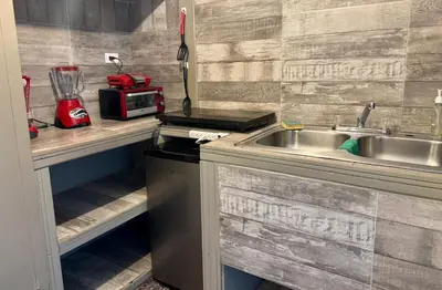 Una cocina o zona de cocina en Suite 3 del Centro de Cuauhtémoc Chihuahua