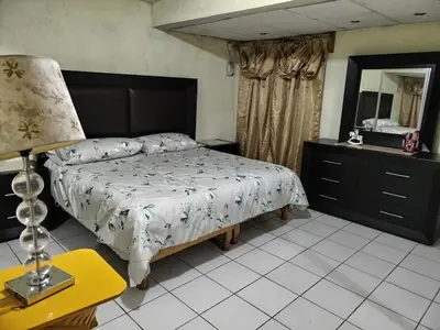 Cama o camas de una habitación en Casa entera cerca del Centro Histórico de Durango