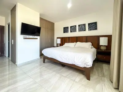 Plano de Loft for 4 people with pool