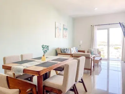 Plano de Apartment for 8 behind el malecon with a pool