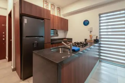 Plano de Apartment for 6 on the first floor with pool